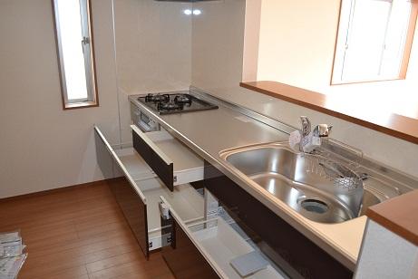 Same specifications photo (kitchen). Water purifier integrated faucet ・ Stainless steel worktop, The damping material is attached to the back of the sink bottom, We have to reduce the sound that hits the sound and tableware of the blades of the water.