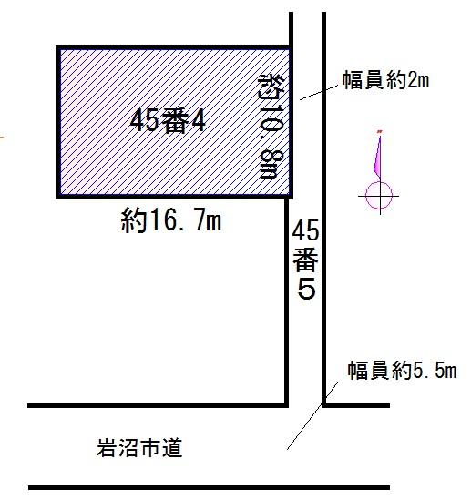 Compartment figure. Land price 4.8 million yen, Land area 180.02 sq m