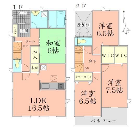 Floor plan. 29 million yen, 4LDK + 2S (storeroom), Land area 200 sq m , Building area 105.98 sq m