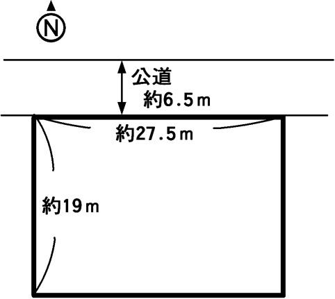 Compartment figure. Land price 5 million yen, Land area 523.77 sq m