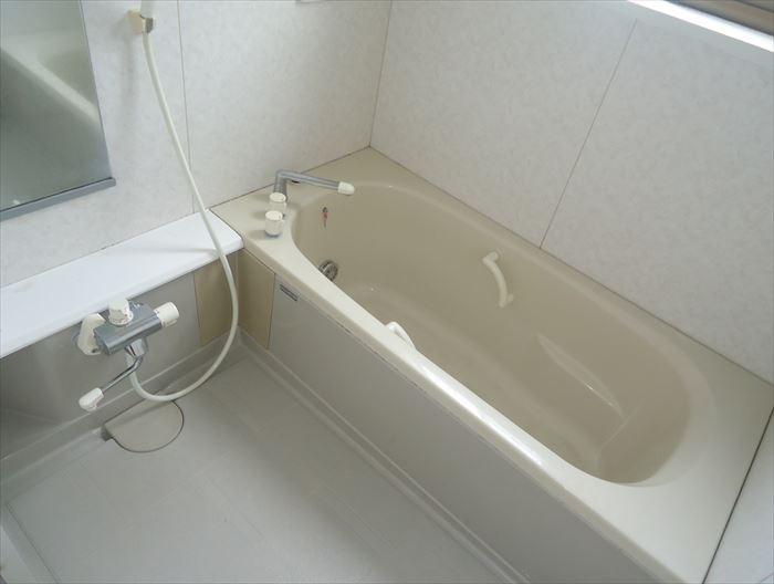 Bathroom. Cleaned the bathtub with cleanliness