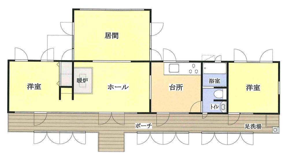Floor plan. 25,800,000 yen, 3LDK, Land area 1,085 sq m , Building area 124.78 sq m