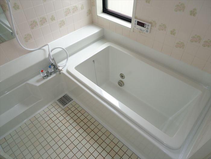 Bathroom. Cleaned the bathtub with cleanliness