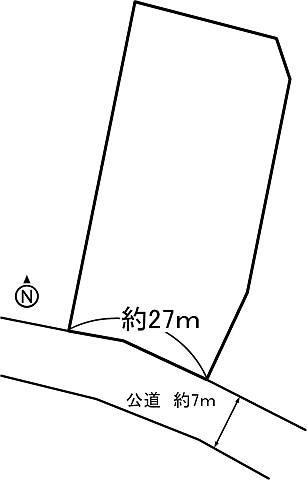 Compartment figure. Land price 5.5 million yen, Land area 2,242 sq m