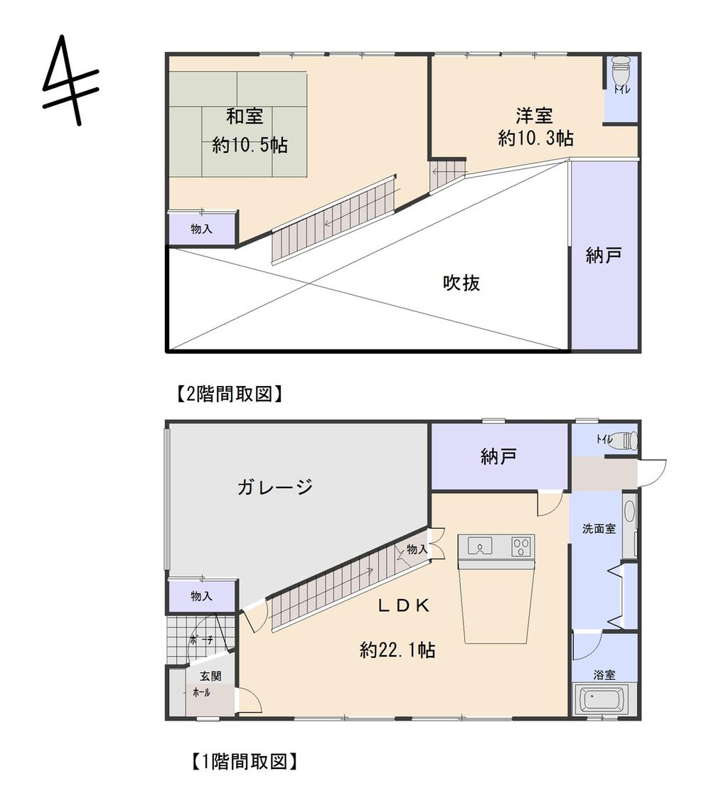 Floor plan. 24,800,000 yen, 2LDK + 2S (storeroom), Land area 248.05 sq m , Building area 142.21 sq m