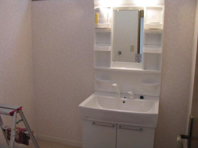 Wash basin, toilet. Indoor (July 2013) Shooting New shampoo dresser