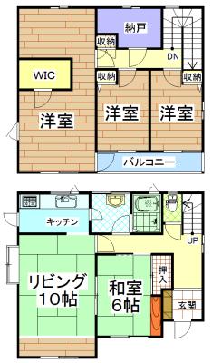 Floor plan. 11.8 million yen, 4LDK+2S, Land area 205.63 sq m , Building area 117.92 sq m