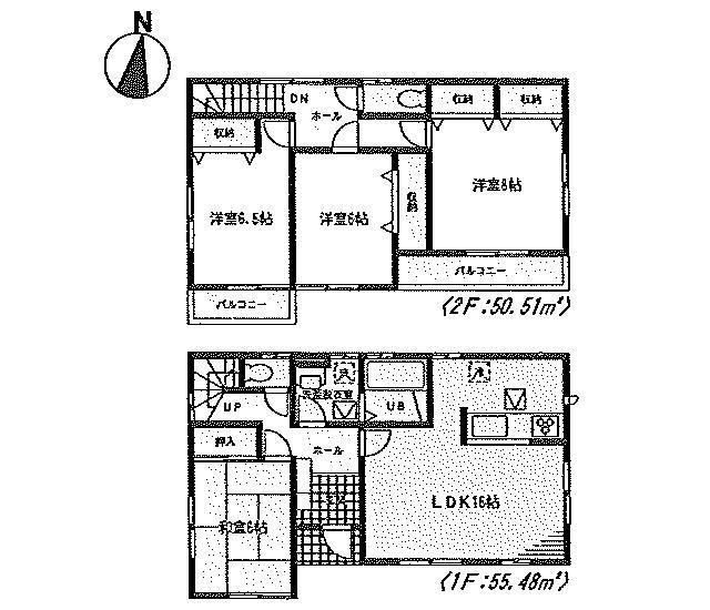 Floor plan. (7 Building), Price 22,400,000 yen, 4LDK, Land area 172.38 sq m , Building area 105.99 sq m