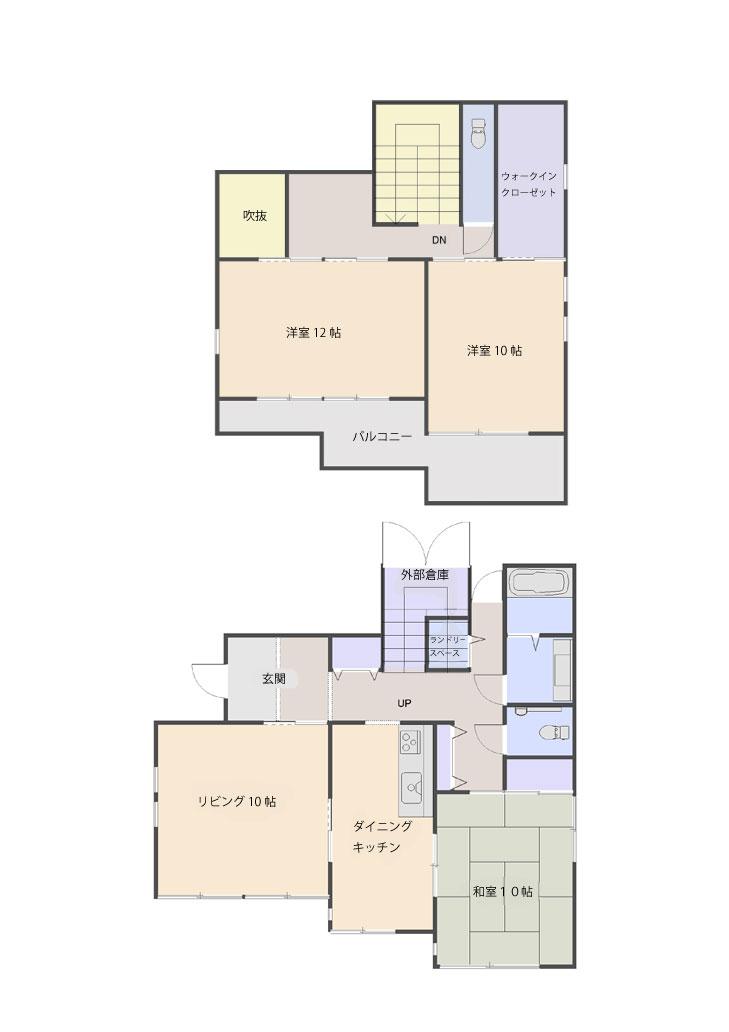 Floor plan. 38 million yen, 3LDK + S (storeroom), Land area 256.43 sq m , Building area 149.87 sq m