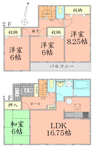 Floor plan. 23.2 million yen, 4LDK, Land area 179.85 sq m , Building area 105.15 sq m