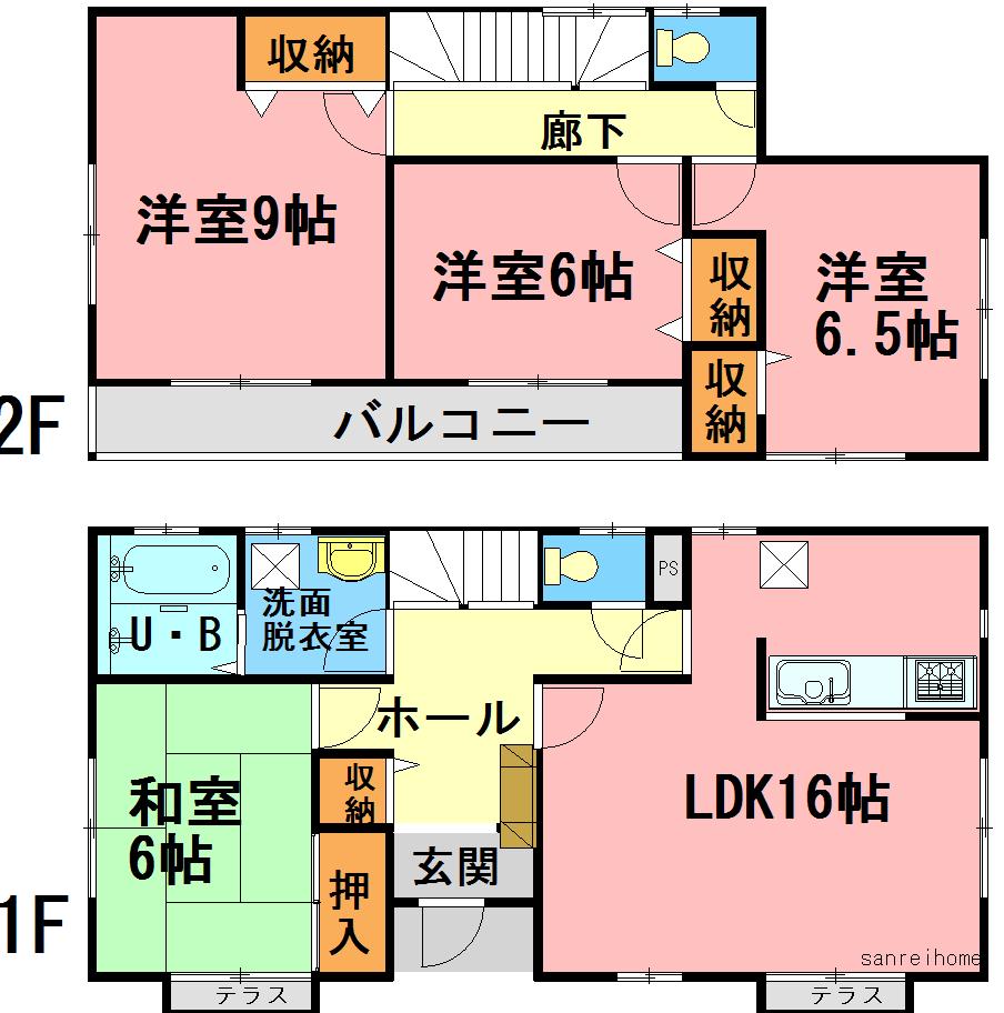 Floor plan. (11 Building), Price 26.5 million yen, 4LDK, Land area 169.62 sq m , Building area 105.98 sq m
