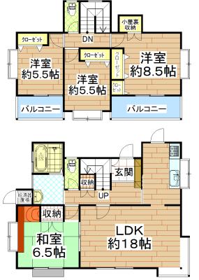 24,800,000 yen, 4LDK, Land area 201.17 sq m , Building area 105.16 sq m