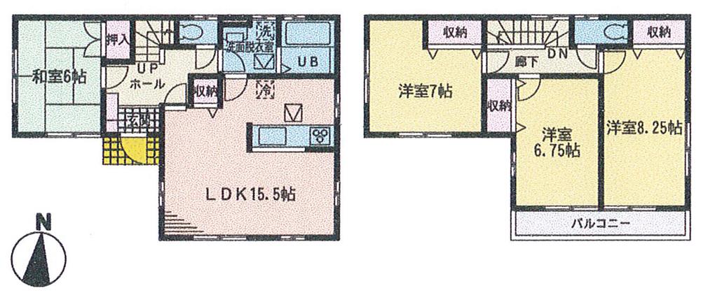 Floor plan. (22 Building), Price 24.5 million yen, 4LDK, Land area 171.04 sq m , Building area 102.67 sq m