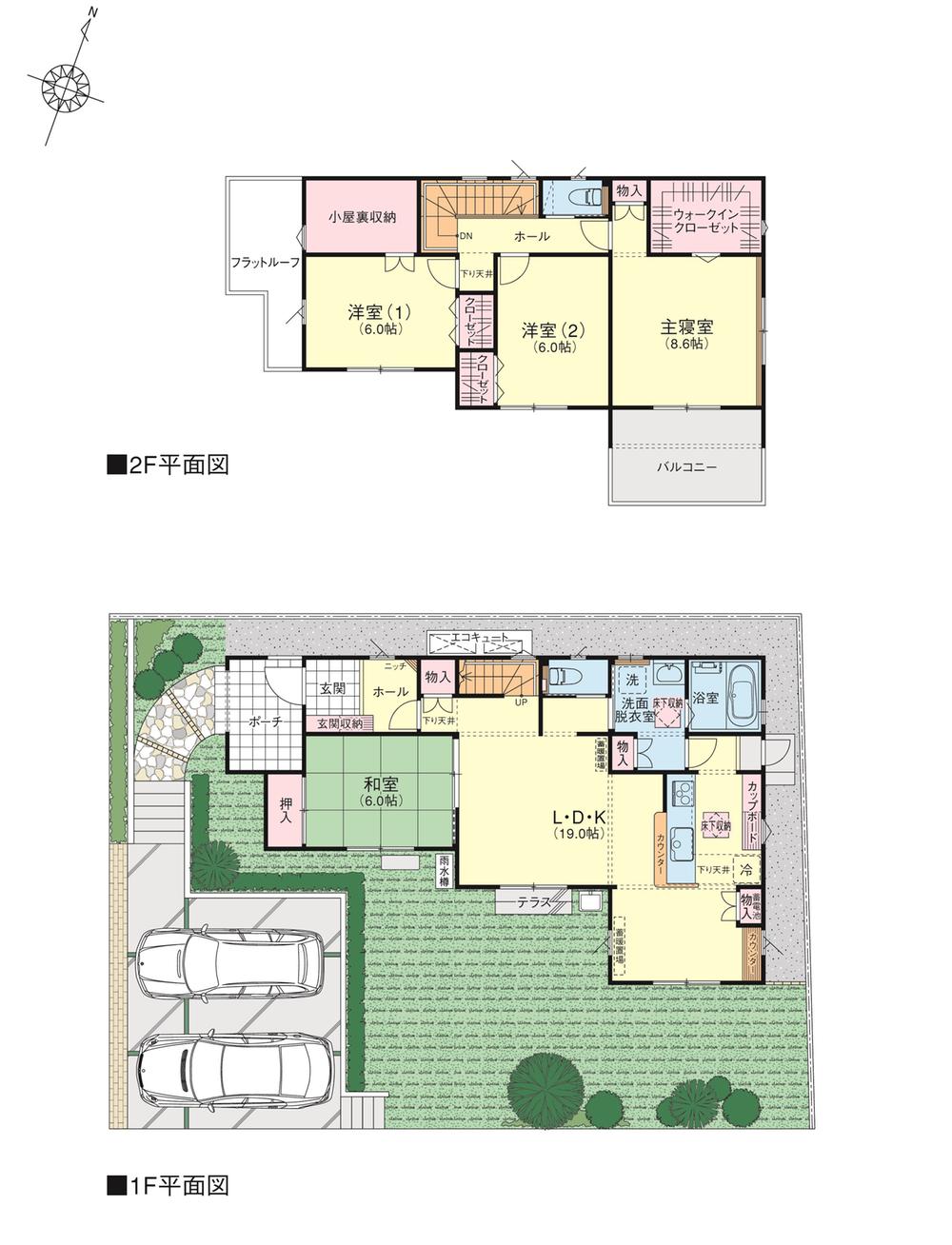 Floor plan. (No.2), Price 29,900,000 yen, 4LDK, Land area 203.55 sq m , Building area 117.58 sq m