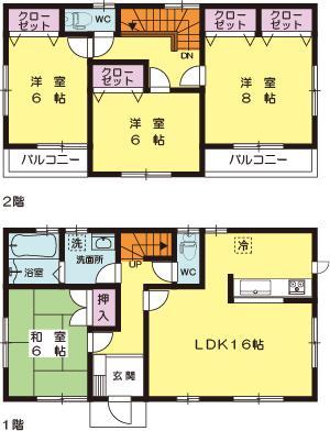 Floor plan. (10 Building), Price 26,300,000 yen, 4LDK, Land area 167.24 sq m , Building area 103.5 sq m