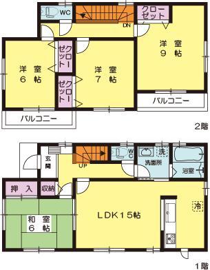 Floor plan. (13 Building), Price 25,500,000 yen, 4LDK, Land area 166.65 sq m , Building area 104.33 sq m
