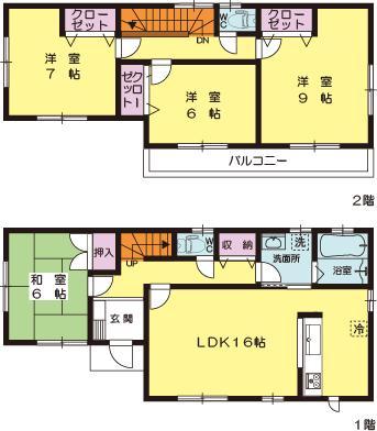 Floor plan. (15 Building), Price 26,300,000 yen, 4LDK, Land area 176.91 sq m , Building area 105.99 sq m
