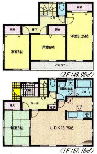 Floor plan. 23.2 million yen, 4LDK, Land area 179.85 sq m , Building area 105.15 sq m