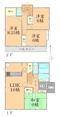 Floor plan. 29,800,000 yen, 4LDK, Land area 129.02 sq m , Building area 100.19 sq m