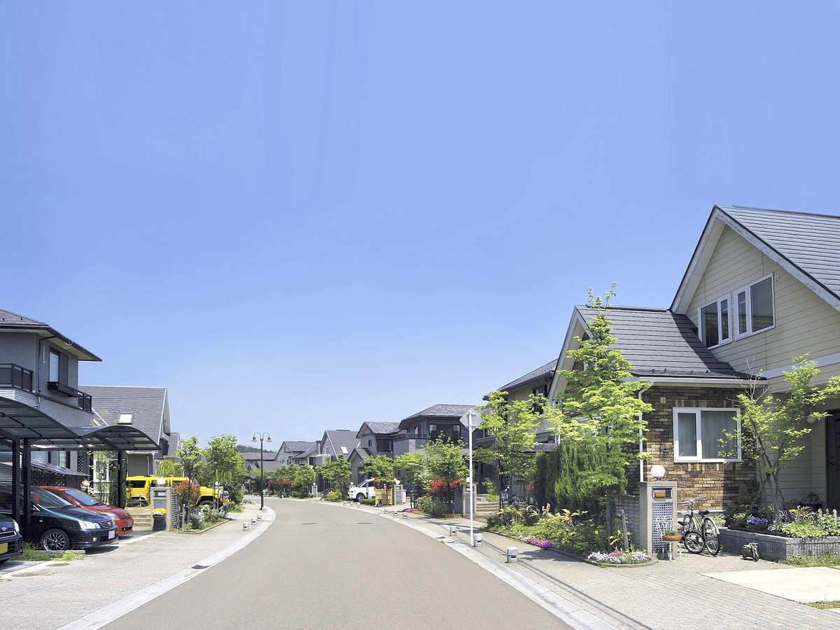 Sale already cityscape photo. Interspersed the central park and two city blocks park in the vicinity of the Town, It is connected by a green road. Green canal that was decorated with trees and flowers, Perfect for a walk with the walking and dog (already sale the city average)