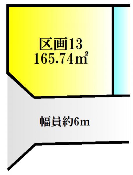 Compartment figure. Land price 15 million yen, Land area 165.74 sq m