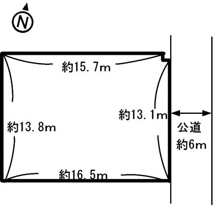 Compartment figure. Land price 4.2 million yen, Land area 227.88 sq m