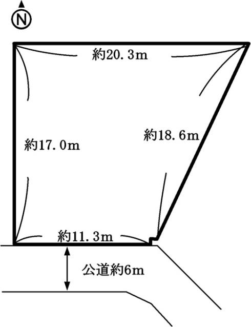 Compartment figure. Land price 6.2 million yen, Land area 270.55 sq m