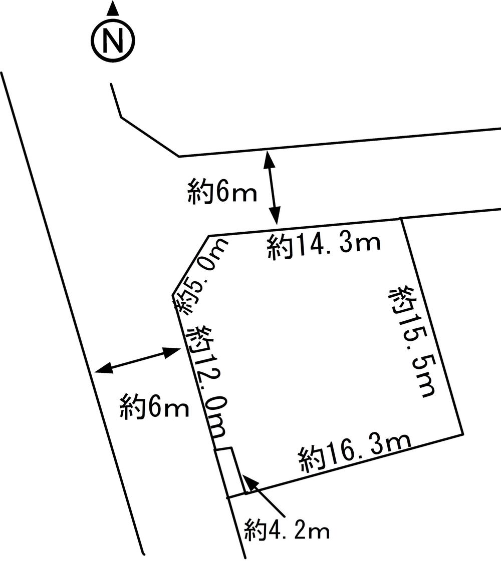 Compartment figure. Land price 5.98 million yen, Land area 313.81 sq m