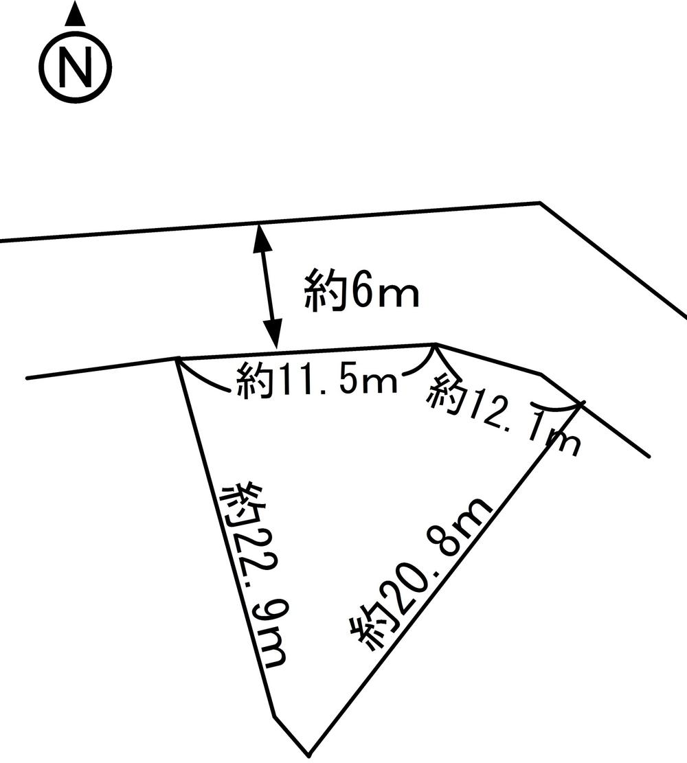 Compartment figure. Land price 4.8 million yen, Land area 283.4 sq m
