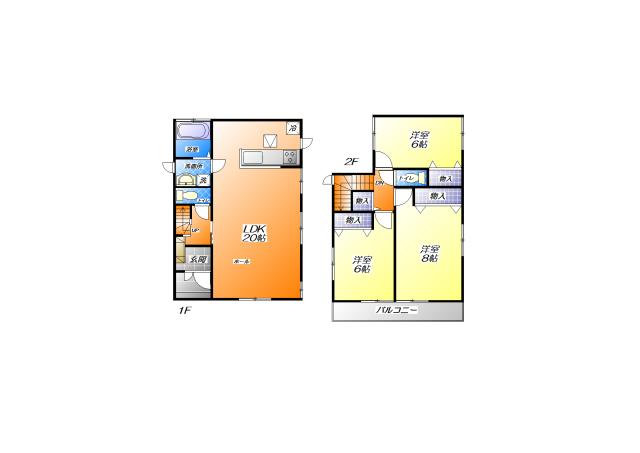 Floor plan. (C Building), Price 26.2 million yen, 3LDK, Land area 102.61 sq m , Building area 91.08 sq m