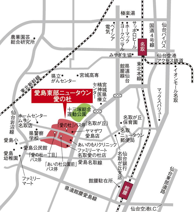 Local guide map. ■ Local guide map