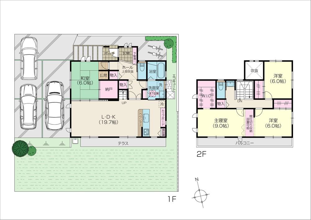 Floor plan. Natori area of vibrant attention