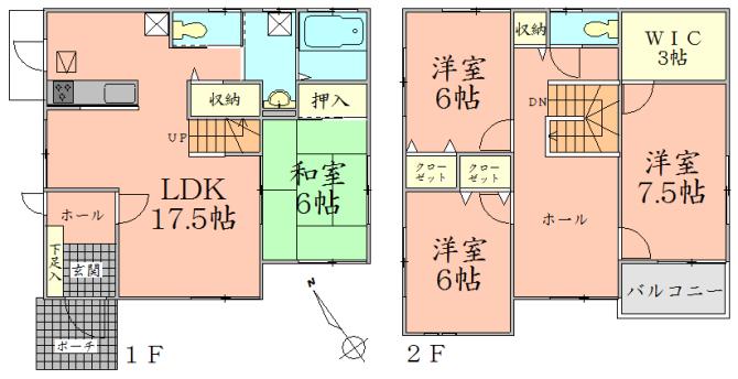 Floor plan. 25,800,000 yen, 4LDK + S (storeroom), Land area 261.46 sq m , Building area 116.75 sq m