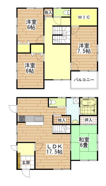 Floor plan. 25,800,000 yen, 4LDK+S, Land area 261.46 sq m , Building area 116.75 sq m