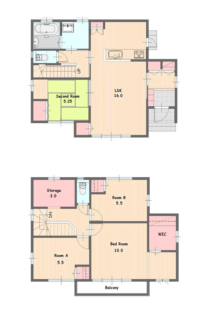 Floor plan. (Compartment No.7), Price 28.6 million yen, 4LDK+S, Land area 208.29 sq m , Building area 110.13 sq m