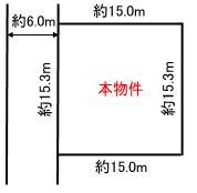 Compartment figure. Land price 6.85 million yen, Land area 231.47 sq m