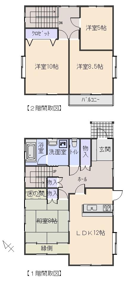 Floor plan. 13.3 million yen, 4LDK, Land area 179.42 sq m , Building area 125.86 sq m
