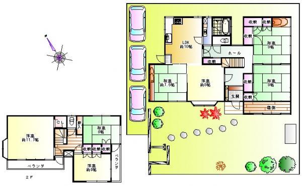 Floor plan. 23 million yen, 7LDK, Land area 364.29 sq m , Building area 160.22 sq m