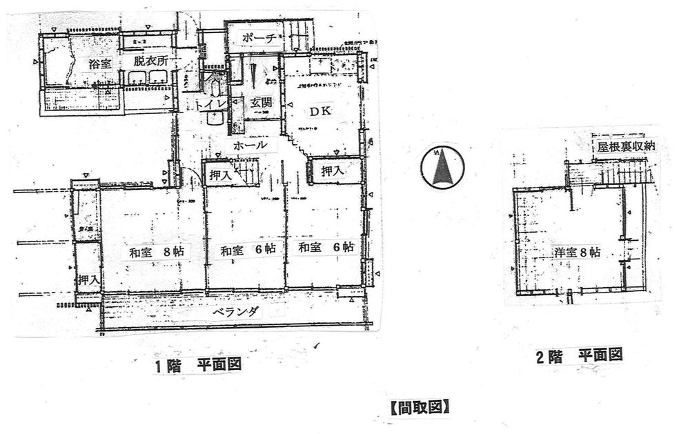 Floor plan. 3.8 million yen, 4DK, Land area 331.21 sq m , Building area 92.74 sq m