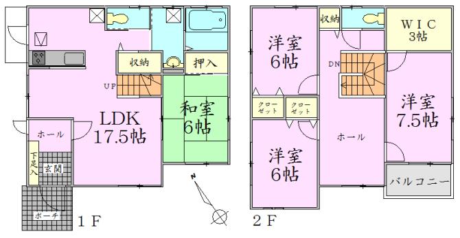 Floor plan. 25,800,000 yen, 4LDK + S (storeroom), Land area 261.46 sq m , Building area 116.75 sq m