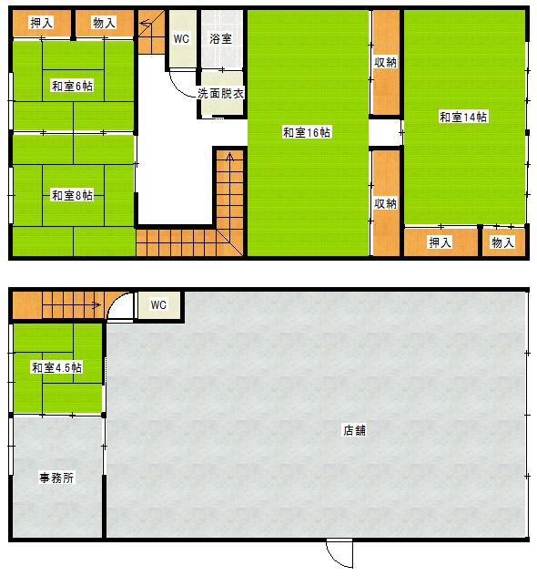 Floor plan. 4.5 million yen, 5K, Land area 230.41 sq m , Building area 315.97 sq m