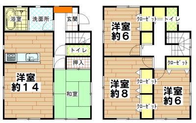 Floor plan. 19.9 million yen, 4LDK, Land area 218.8 sq m , Building area 98.01 sq m