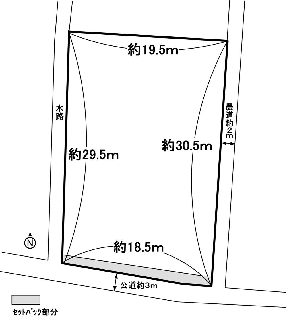 Compartment figure. Land price 4 million yen, Land area 564.79 sq m