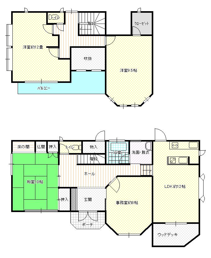 Floor plan. 26,800,000 yen, 4LDK, Land area 239.18 sq m , Building area 143.46 sq m