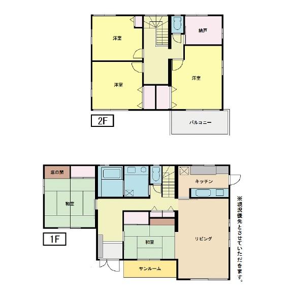 Floor plan. 27 million yen, 5LDK + S (storeroom), Land area 253.31 sq m , Building area 149.04 sq m