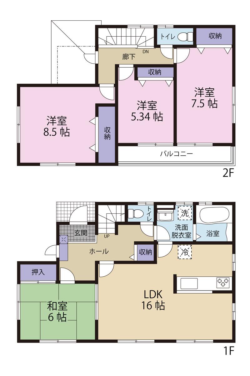 Floor plan. 28.8 million yen, 4LDK, Land area 291.71 sq m , Building area 105.98 sq m