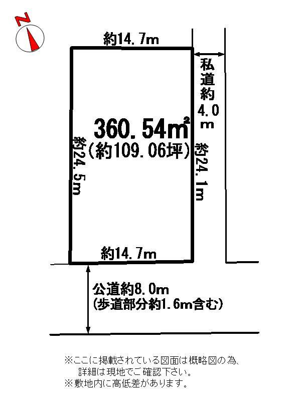 Compartment figure. Land price 19,800,000 yen, Land area 360.54 sq m