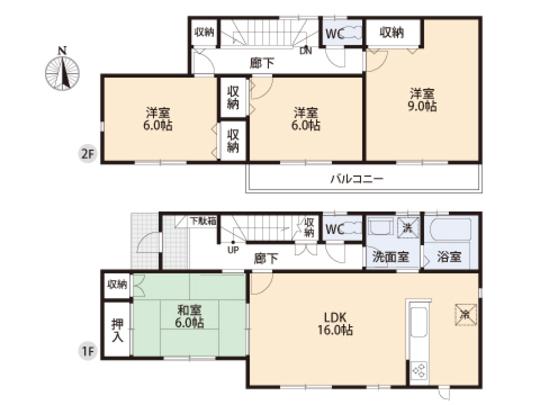 Floor plan. 28.8 million yen, 4LDK, Land area 292.1 sq m , Building area 105.98 sq m floor plan