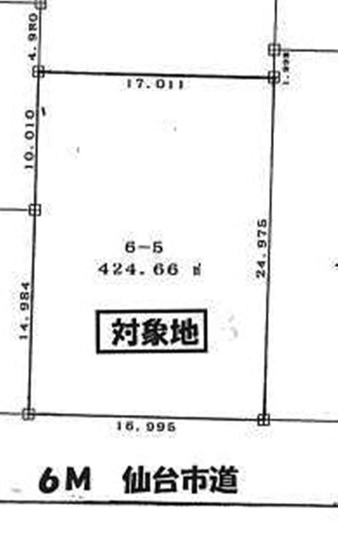 Compartment figure. Land price 8.99 million yen, Land area 424.66 sq m