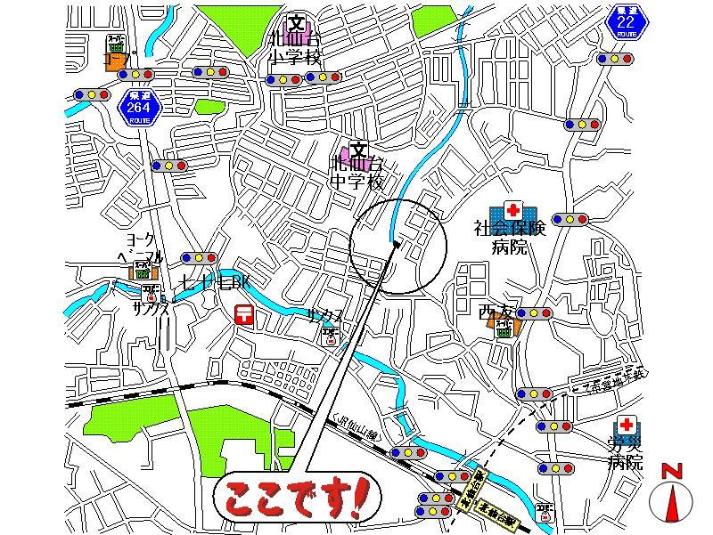 Local guide map. Information map